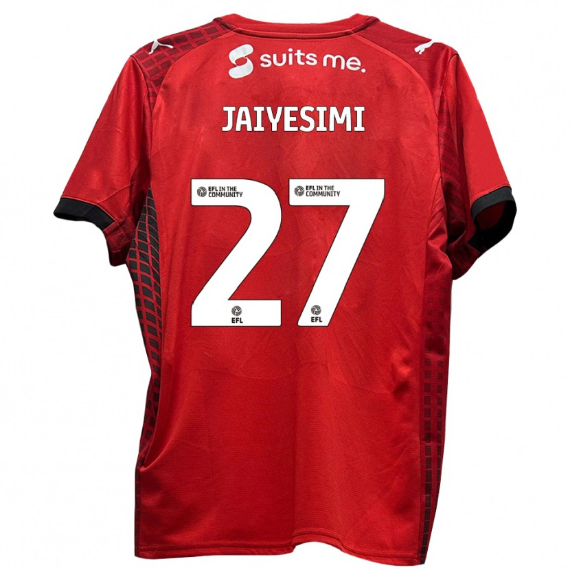 Danxen Uomo Maglia Diallang Jaiyesimi #27 Rosso Nero Kit Gara Home 2025/26 Maglietta