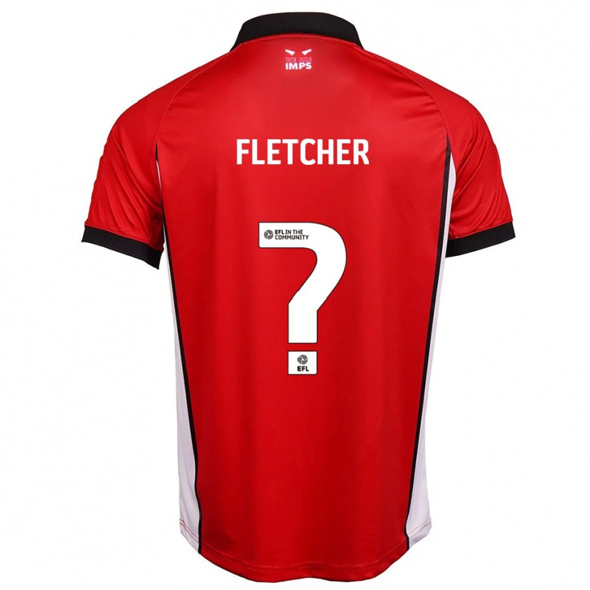 Danxen Uomo Maglia Sinead Fletcher #0 Rosso Bianco Kit Gara Home 2025/26 Maglietta