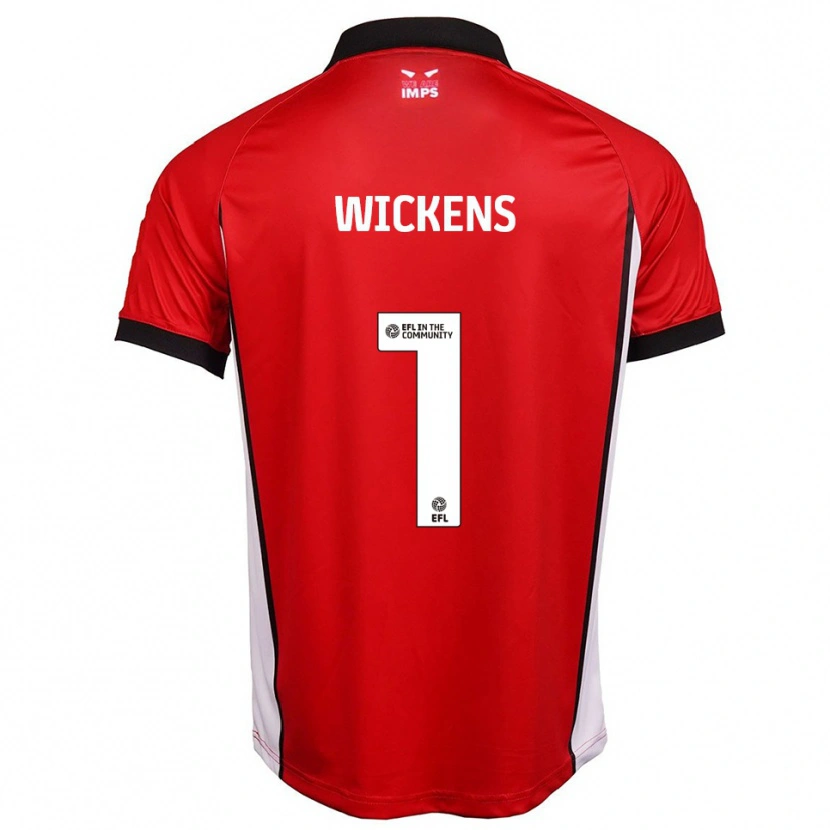 Danxen Uomo Maglia George Wickens #1 Rosso Bianco Kit Gara Home 2025/26 Maglietta