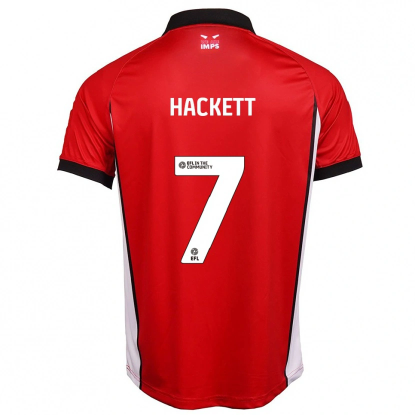 Danxen Uomo Maglia Reeco Hackett #7 Rosso Bianco Kit Gara Home 2025/26 Maglietta