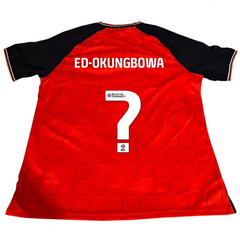 Danxen Uomo Maglia Excel Ed-Okungbowa #0 Arancione Nero Bianco Kit Gara Home 2025/26 Maglietta
