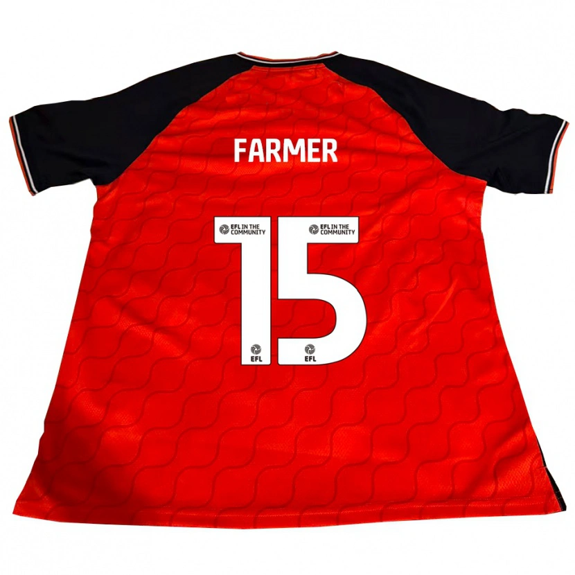 Danxen Uomo Maglia Nicole Farmer #15 Arancione Nero Bianco Kit Gara Home 2025/26 Maglietta