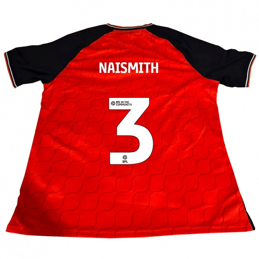 Danxen Uomo Maglia Kal Naismith #3 Arancione Nero Bianco Kit Gara Home 2025/26 Maglietta