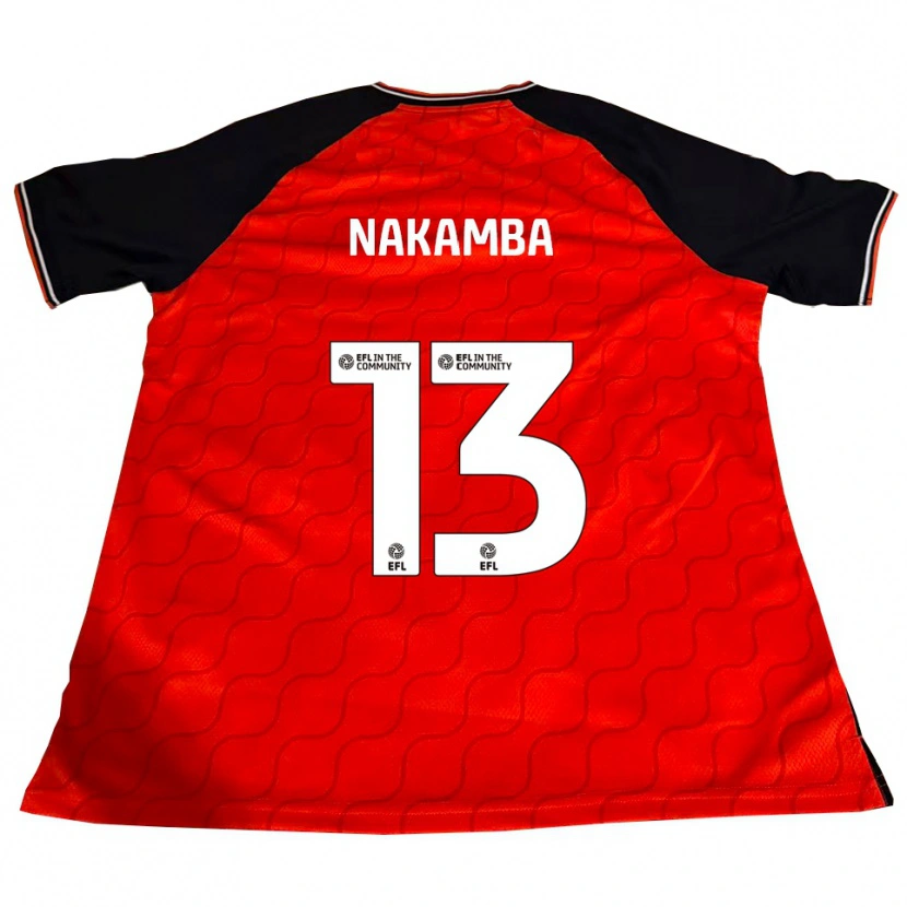 Danxen Uomo Maglia Marvelous Nakamba #13 Arancione Nero Bianco Kit Gara Home 2025/26 Maglietta
