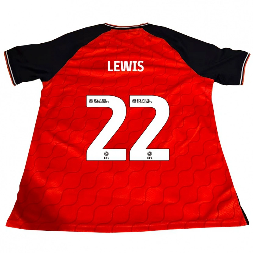 Danxen Uomo Maglia Shanice Lewis #22 Arancione Nero Bianco Kit Gara Home 2025/26 Maglietta