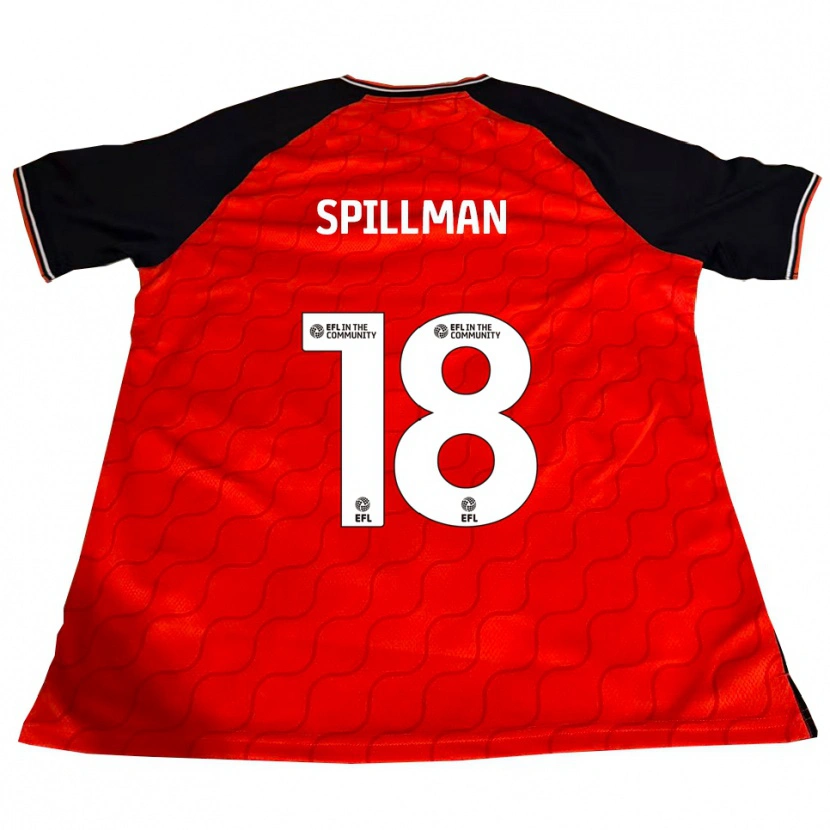 Danxen Uomo Maglia Gabriella Spillman #18 Arancione Nero Bianco Kit Gara Home 2025/26 Maglietta