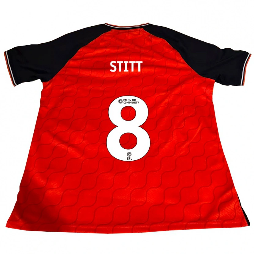 Danxen Uomo Maglia Dylan Stitt #8 Arancione Nero Bianco Kit Gara Home 2025/26 Maglietta