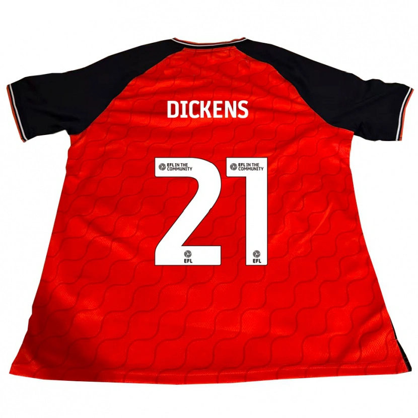 Danxen Uomo Maglia Andie Dickens #21 Arancione Nero Bianco Kit Gara Home 2025/26 Maglietta
