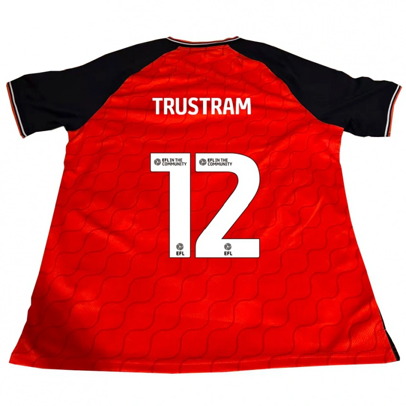 Danxen Uomo Maglia Charlie Trustram #12 Arancione Nero Bianco Kit Gara Home 2025/26 Maglietta