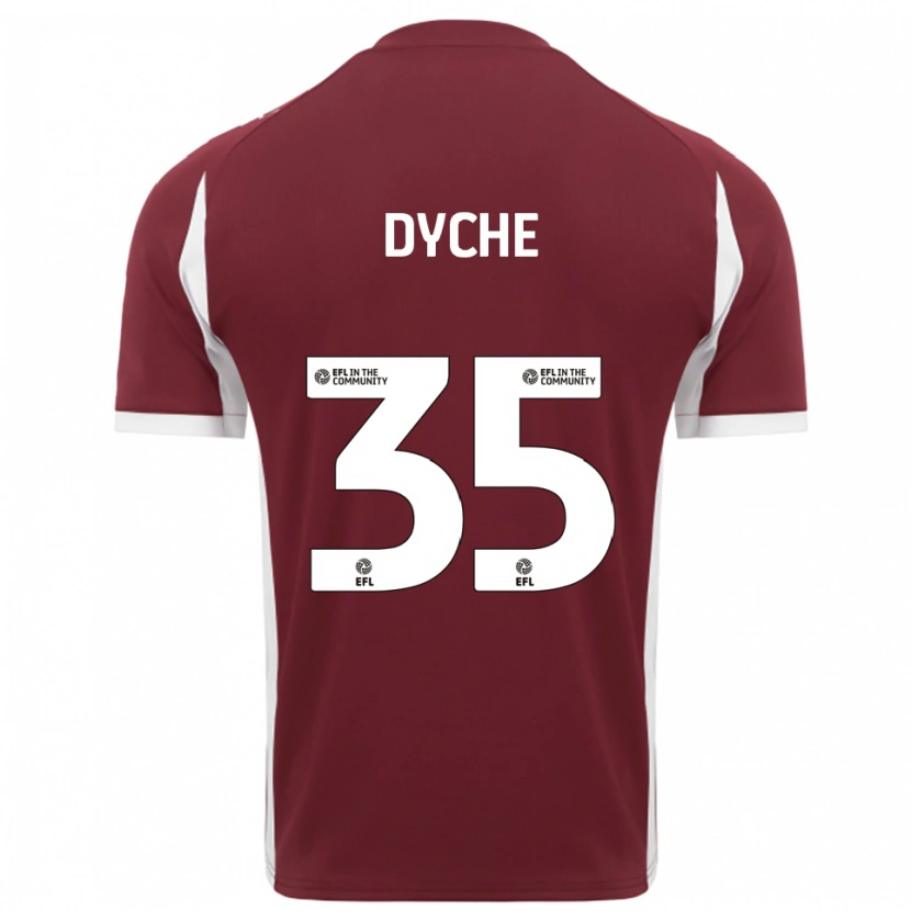 Danxen Uomo Maglia Max Dyche #35 Bordeaux Bianco Kit Gara Home 2025/26 Maglietta