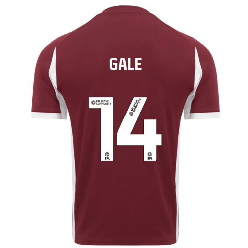 Danxen Uomo Maglia Georgia Gale #14 Bordeaux Bianco Kit Gara Home 2025/26 Maglietta