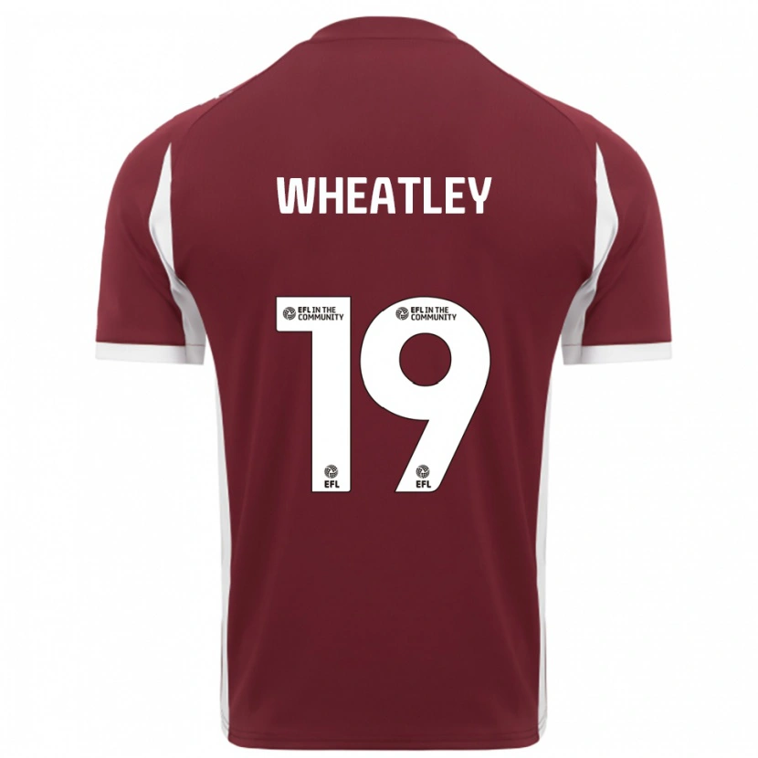 Danxen Uomo Maglia Ethan Wheatley #19 Bordeaux Bianco Kit Gara Home 2025/26 Maglietta