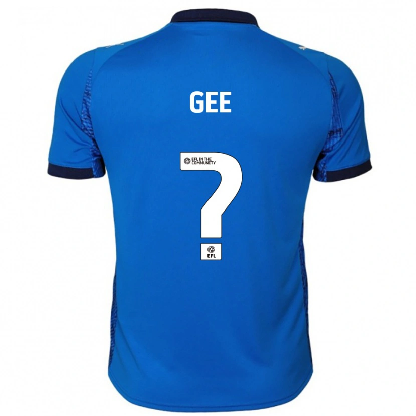 Danxen Uomo Maglia Katie Gee #0 Blu Bianco Kit Gara Home 2025/26 Maglietta