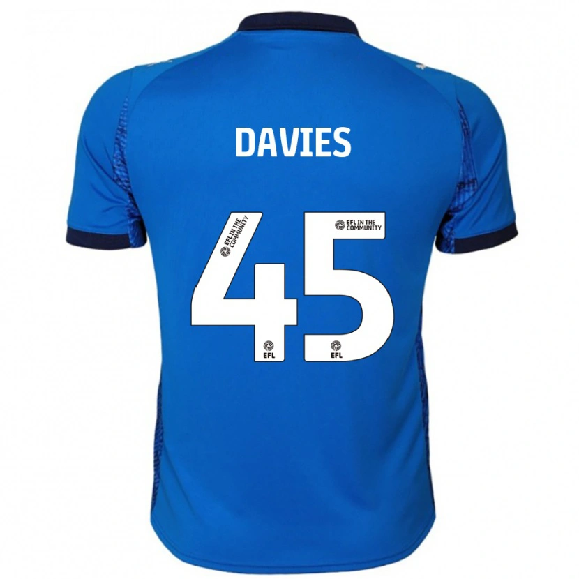 Danxen Uomo Maglia Joe Davies #45 Blu Bianco Kit Gara Home 2025/26 Maglietta
