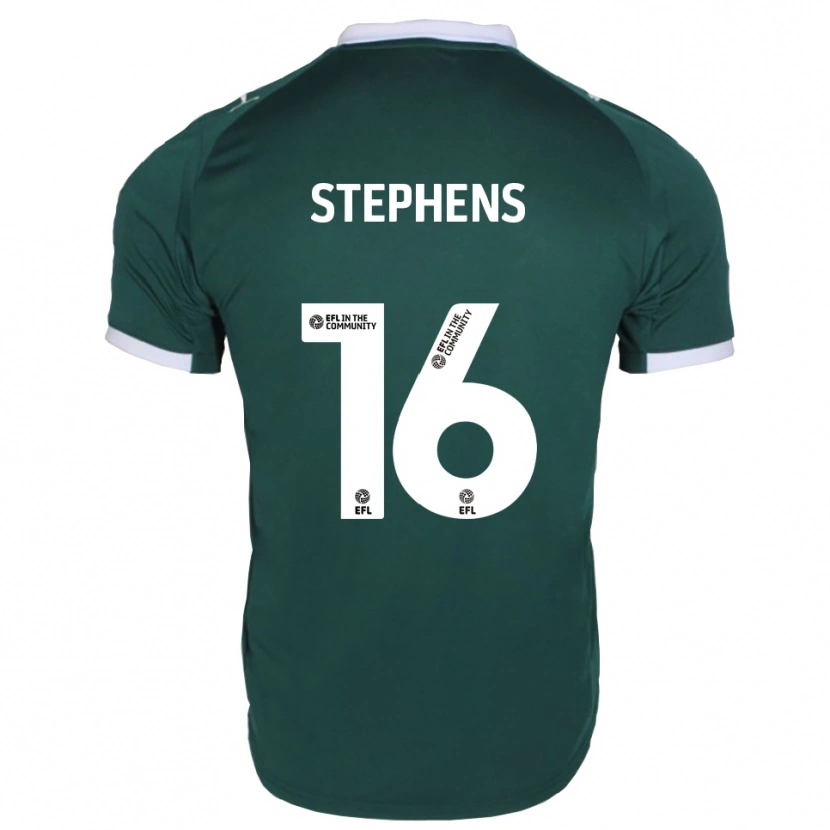Danxen Uomo Maglia Ella Stephens #16 Verde Bianco Kit Gara Home 2025/26 Maglietta