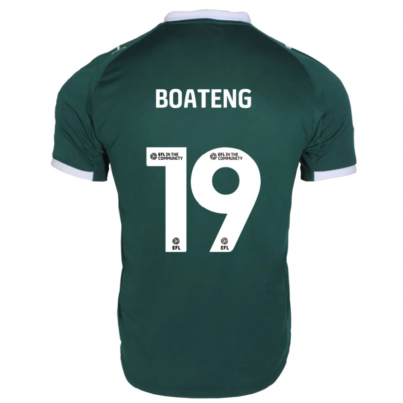 Danxen Uomo Maglia Malachi Boateng #19 Verde Bianco Kit Gara Home 2025/26 Maglietta