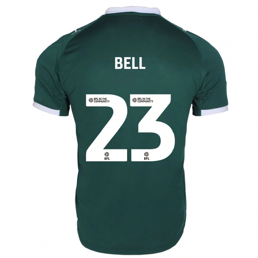 Danxen Uomo Maglia Katelyn Bell #23 Verde Bianco Kit Gara Home 2025/26 Maglietta