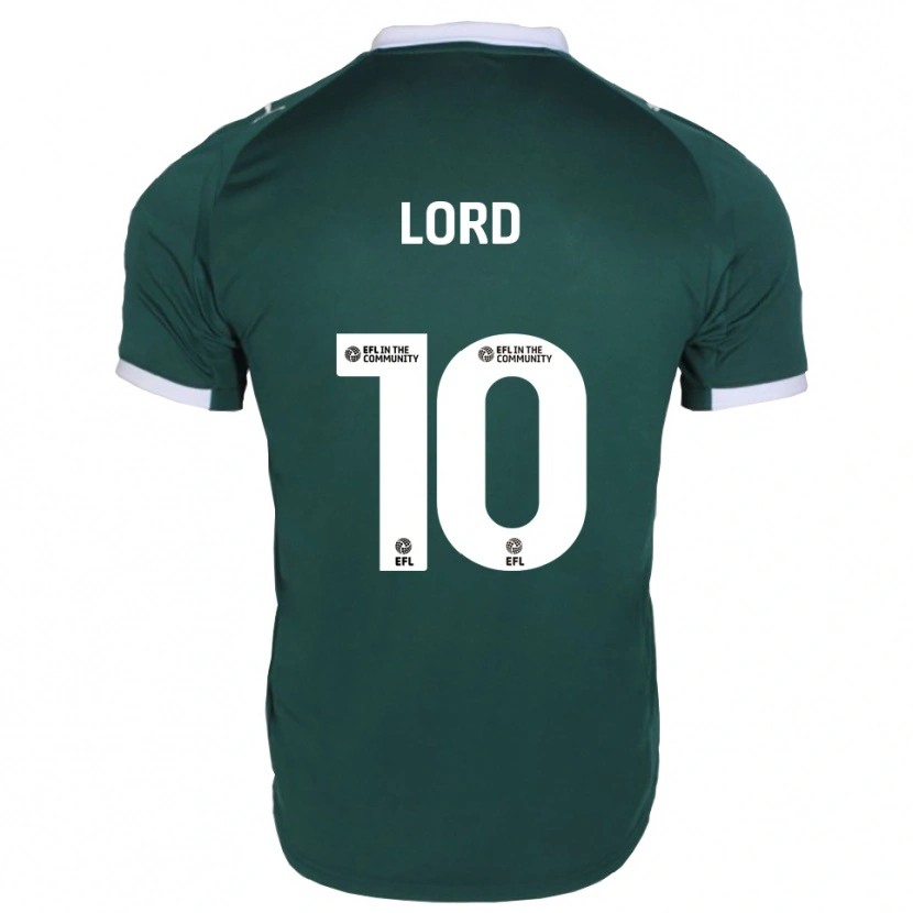 Danxen Uomo Maglia Sam Lord #10 Verde Bianco Kit Gara Home 2025/26 Maglietta