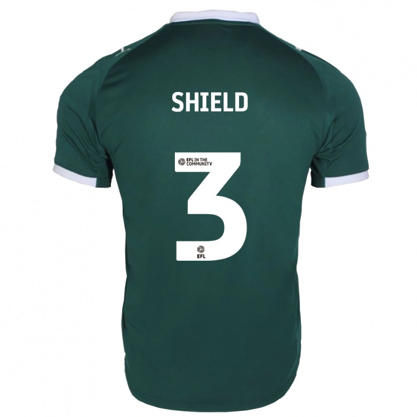 Danxen Uomo Maglia Harry Shield #3 Verde Bianco Kit Gara Home 2025/26 Maglietta