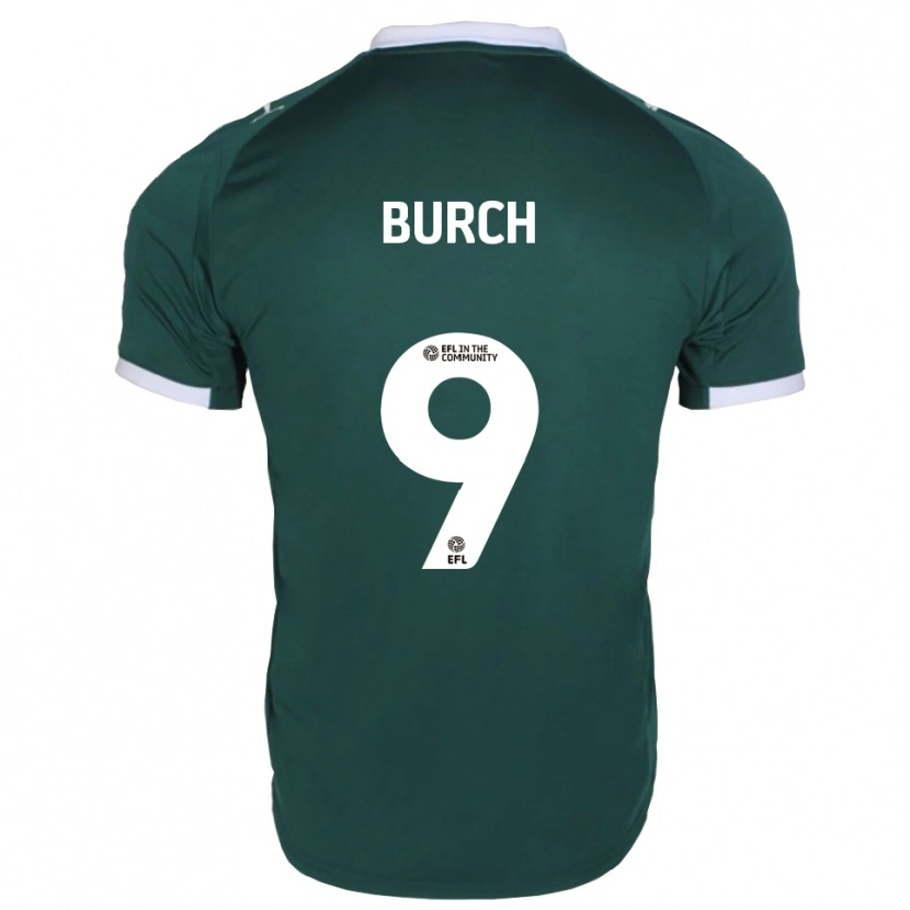 Danxen Uomo Maglia Kian Burch #9 Verde Bianco Kit Gara Home 2025/26 Maglietta
