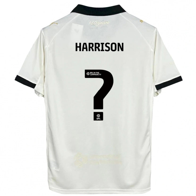 Danxen Uomo Maglia Lexie Harrison #0 Bianco Sporco Nero Kit Gara Home 2025/26 Maglietta
