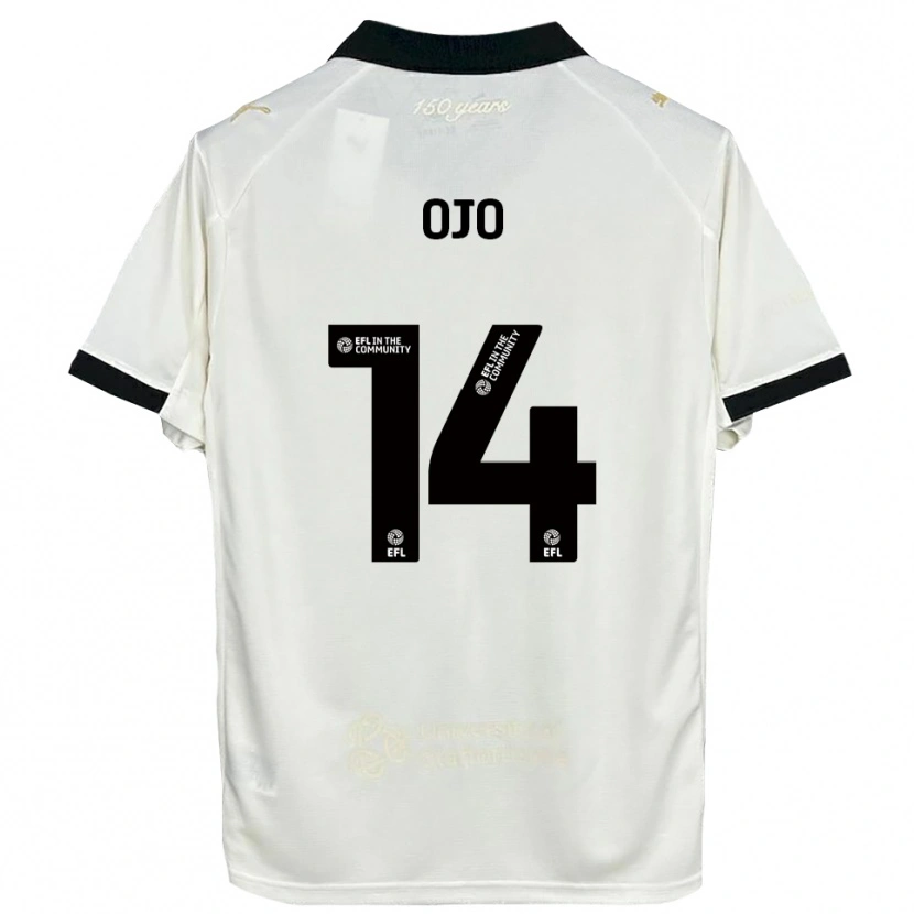 Danxen Uomo Maglia Funso Ojo #14 Bianco Sporco Nero Kit Gara Home 2025/26 Maglietta