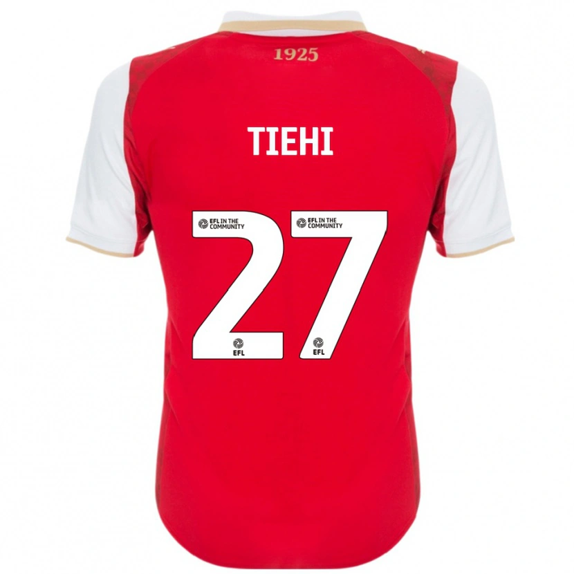 Danxen Uomo Maglia Christ Tiehi #27 Rosso Bianco Kit Gara Home 2025/26 Maglietta