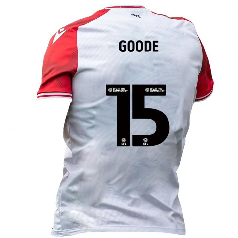 Danxen Uomo Maglia Charlie Goode #15 Bianco Rosso Kit Gara Home 2025/26 Maglietta