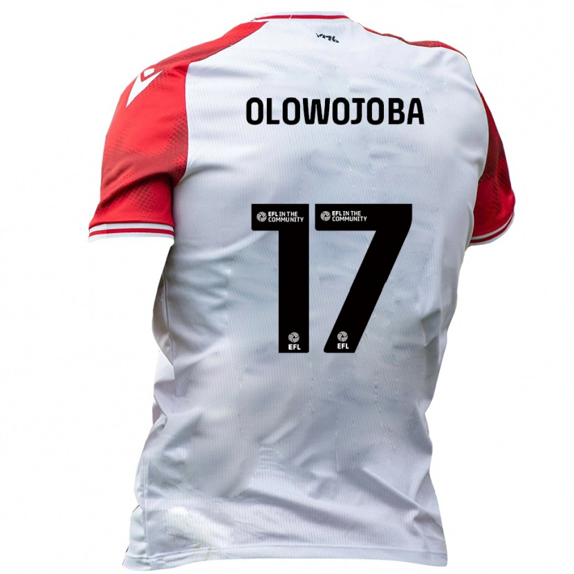 Danxen Uomo Maglia Temi Olowojoba #17 Bianco Rosso Kit Gara Home 2025/26 Maglietta