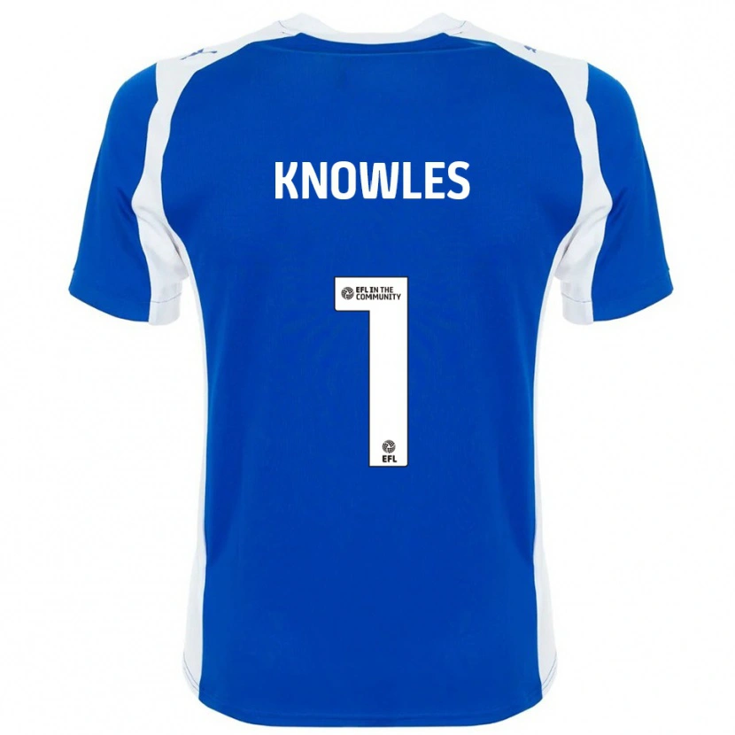 Danxen Uomo Maglia Amelia Knowles #1 Blu Bianco Kit Gara Home 2025/26 Maglietta