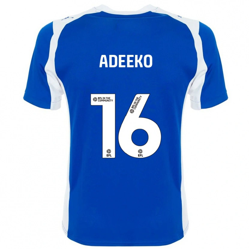 Danxen Uomo Maglia Baba Adeeko #16 Blu Bianco Kit Gara Home 2025/26 Maglietta