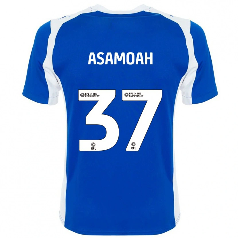 Danxen Uomo Maglia Maleace Asamoah #37 Blu Bianco Kit Gara Home 2025/26 Maglietta