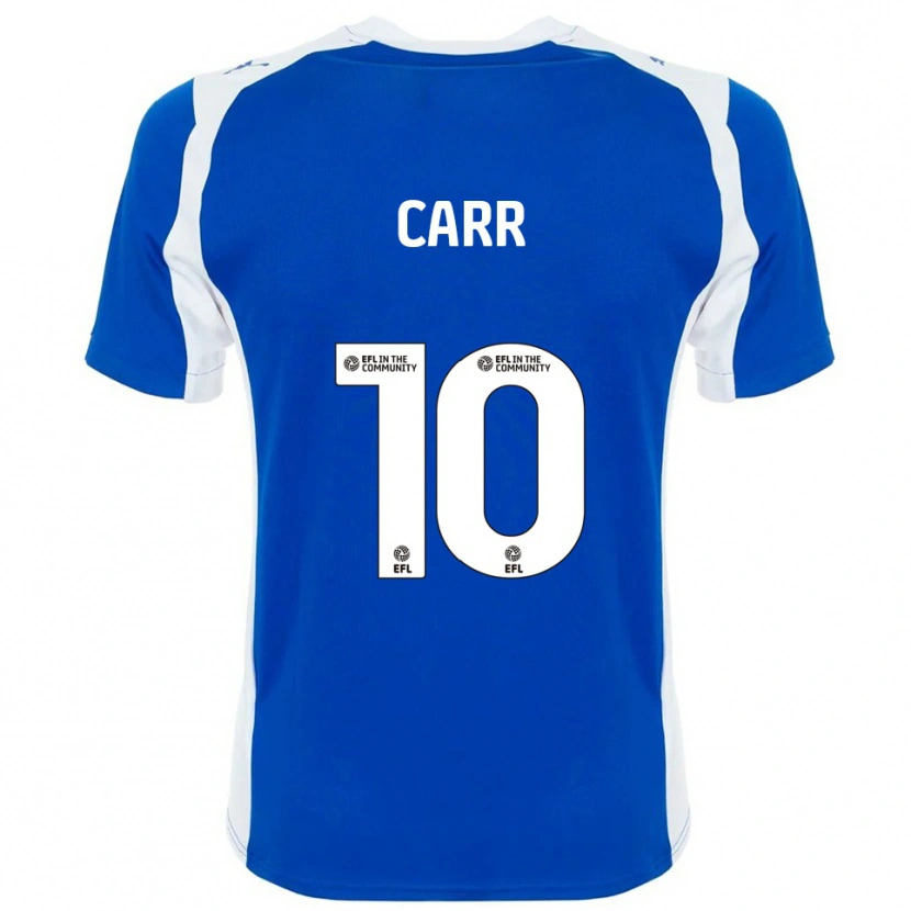 Danxen Uomo Maglia Grace Carr #10 Blu Bianco Kit Gara Home 2025/26 Maglietta