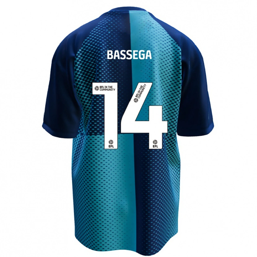 Danxen Uomo Maglia Nsemi Bassega #14 Blu Azzurro Kit Gara Home 2025/26 Maglietta