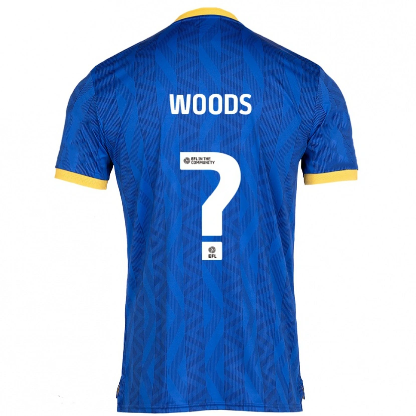 Danxen Uomo Maglia Finley Woods #0 Blu Navy Giallo Kit Gara Home 2025/26 Maglietta