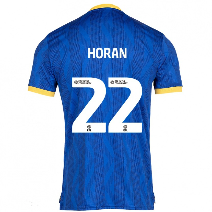 Danxen Uomo Maglia Riley Horan #22 Blu Navy Giallo Kit Gara Home 2025/26 Maglietta