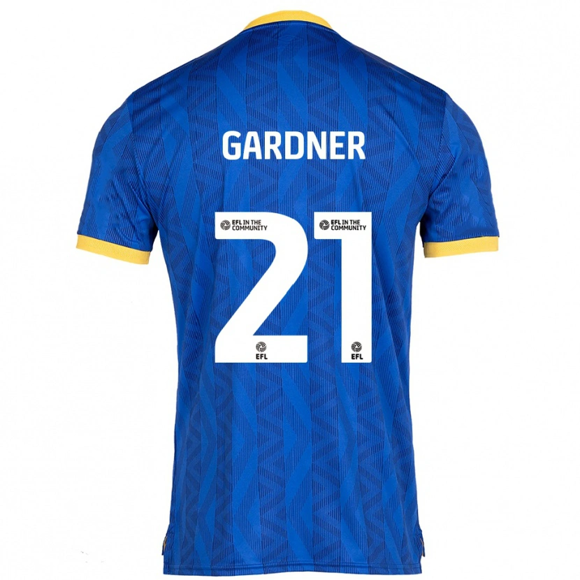 Danxen Uomo Maglia Remmi Gardner #21 Blu Navy Giallo Kit Gara Home 2025/26 Maglietta