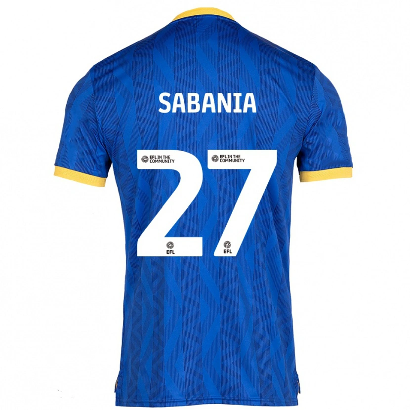 Danxen Uomo Maglia Nadia Sabania #27 Blu Navy Giallo Kit Gara Home 2025/26 Maglietta