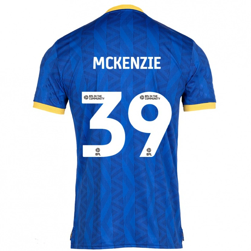 Danxen Uomo Maglia Kai Mckenzie #39 Blu Navy Giallo Kit Gara Home 2025/26 Maglietta