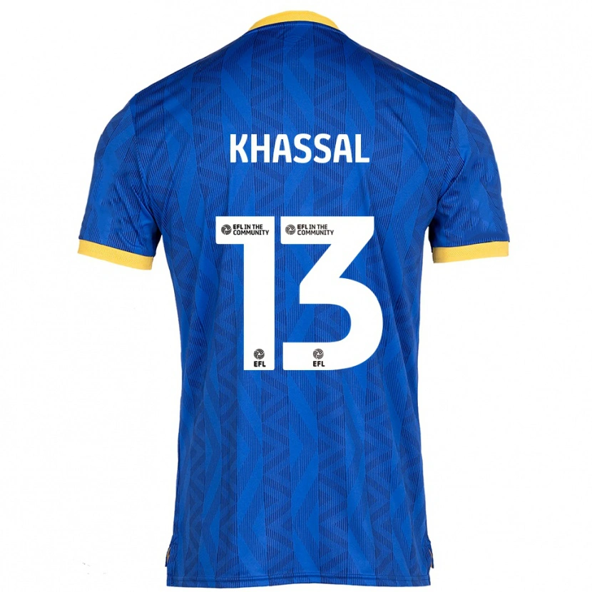 Danxen Uomo Maglia Cherelle Khassal #13 Blu Navy Giallo Kit Gara Home 2025/26 Maglietta