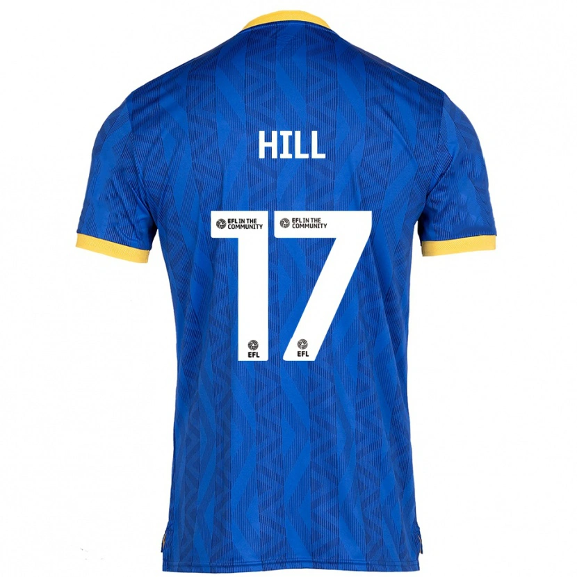 Danxen Uomo Maglia Anisha Hill #17 Blu Navy Giallo Kit Gara Home 2025/26 Maglietta