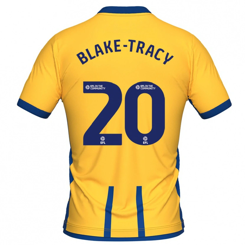 Danxen Uomo Maglia Frazer Blake-Tracy #20 Giallo Blu Kit Gara Home 2025/26 Maglietta