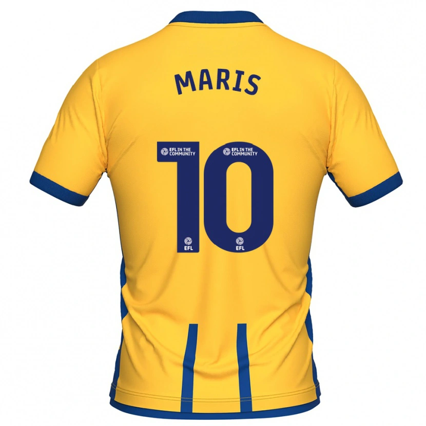 Danxen Uomo Maglia George Maris #10 Giallo Blu Kit Gara Home 2025/26 Maglietta