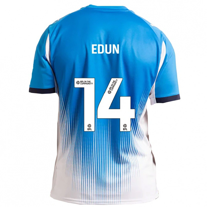 Danxen Uomo Maglia Tayo Edun #14 Blu Bianco Kit Gara Home 2025/26 Maglietta