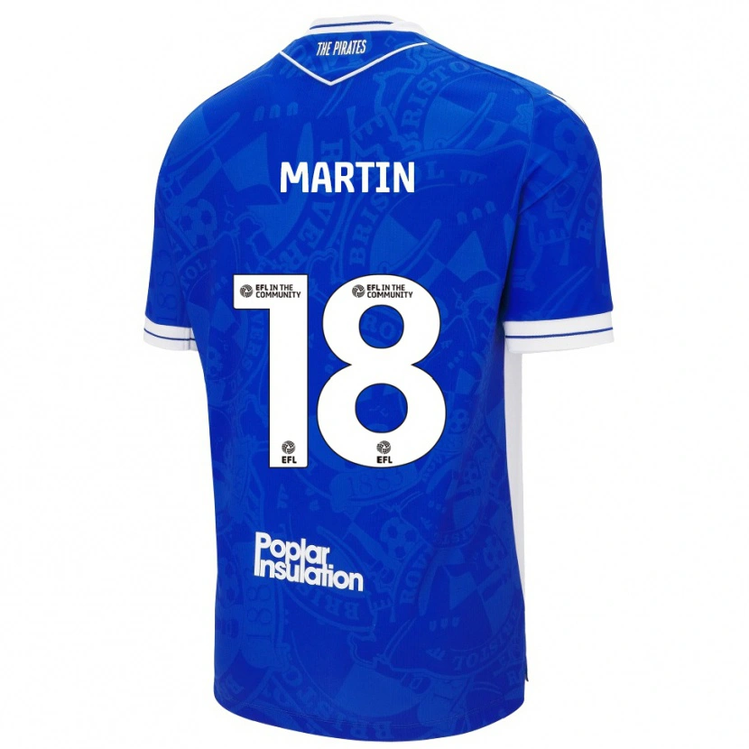 Danxen Uomo Maglia Chris Martin #18 Blu Bianco Kit Gara Home 2025/26 Maglietta