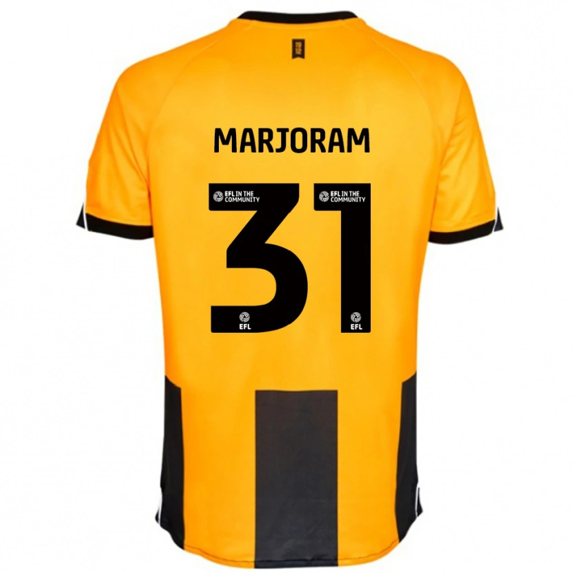 Danxen Uomo Maglia Sophie Marjoram #31 Arancione Nero Kit Gara Home 2025/26 Maglietta