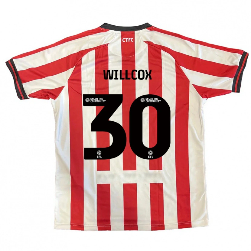 Danxen Uomo Maglia Freddy Willcox #30 Rosso Bianco Nero Kit Gara Home 2025/26 Maglietta