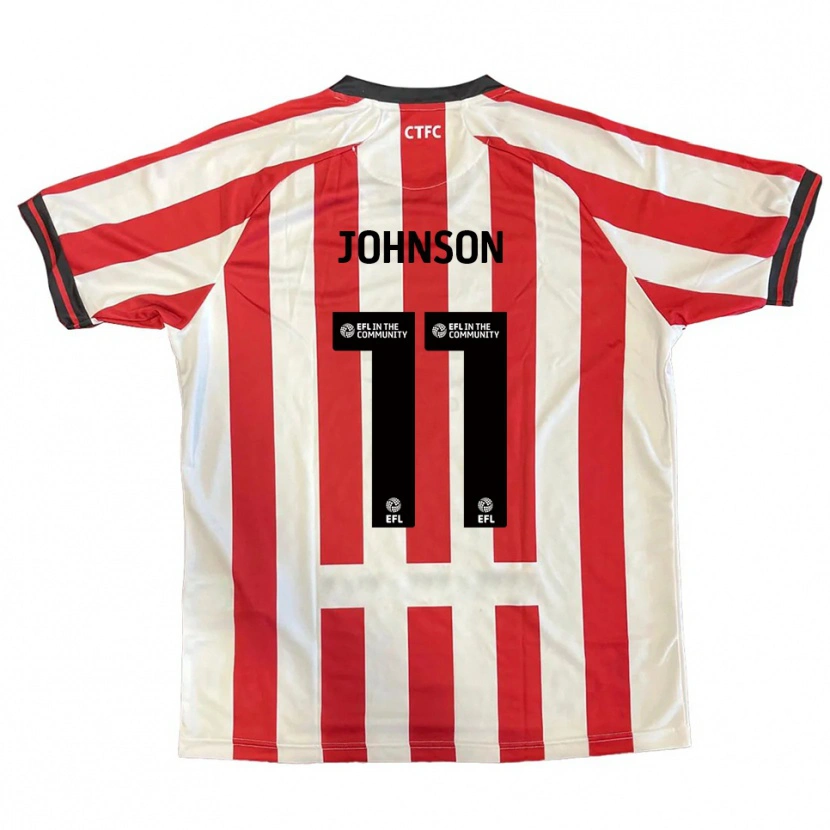 Danxen Uomo Maglia Lenny Johnson #11 Rosso Bianco Nero Kit Gara Home 2025/26 Maglietta