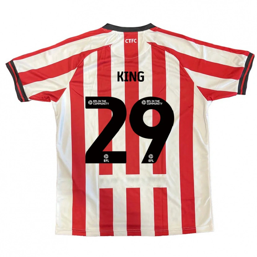 Danxen Uomo Maglia Tom King #29 Rosso Bianco Nero Kit Gara Home 2025/26 Maglietta