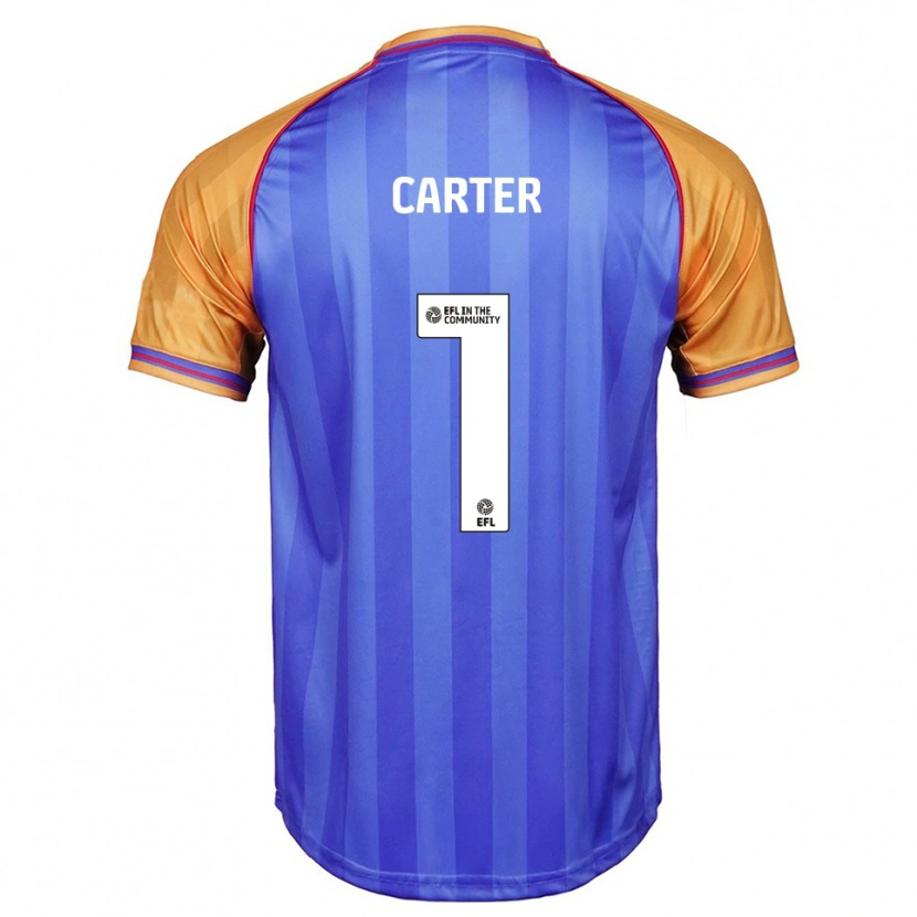 Danxen Uomo Maglia Phoebe Carter #1 Blu Arancione Kit Gara Home 2025/26 Maglietta